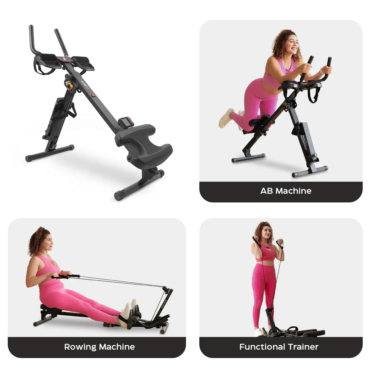 Tousains 3 in 1 Rowing Machine Compact for Home