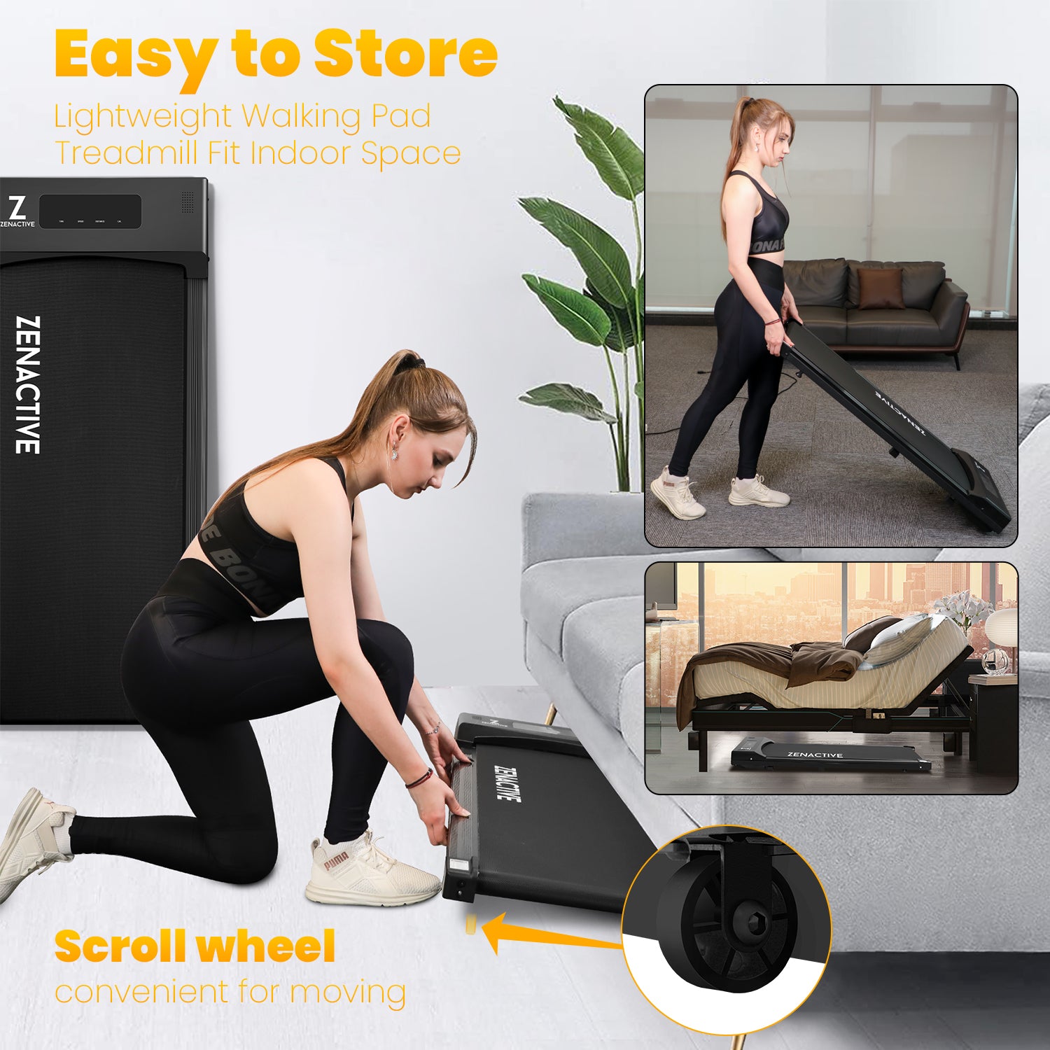 2-in-1 Foldable Treadmill| ENT-T250