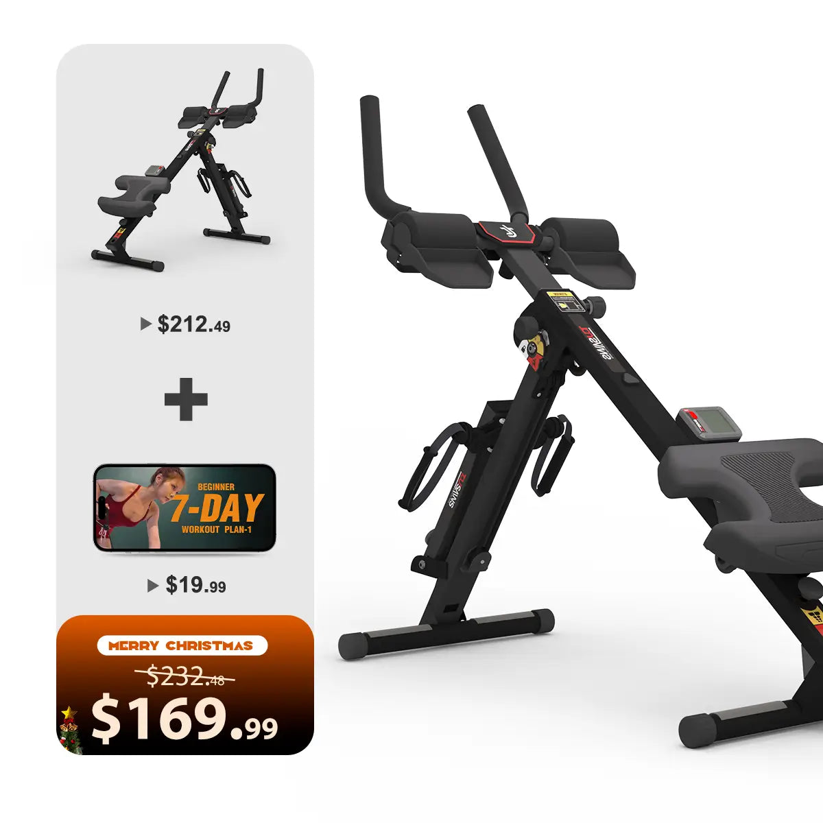 Tousains 3 in 1 Rowing Machine Compact for Home