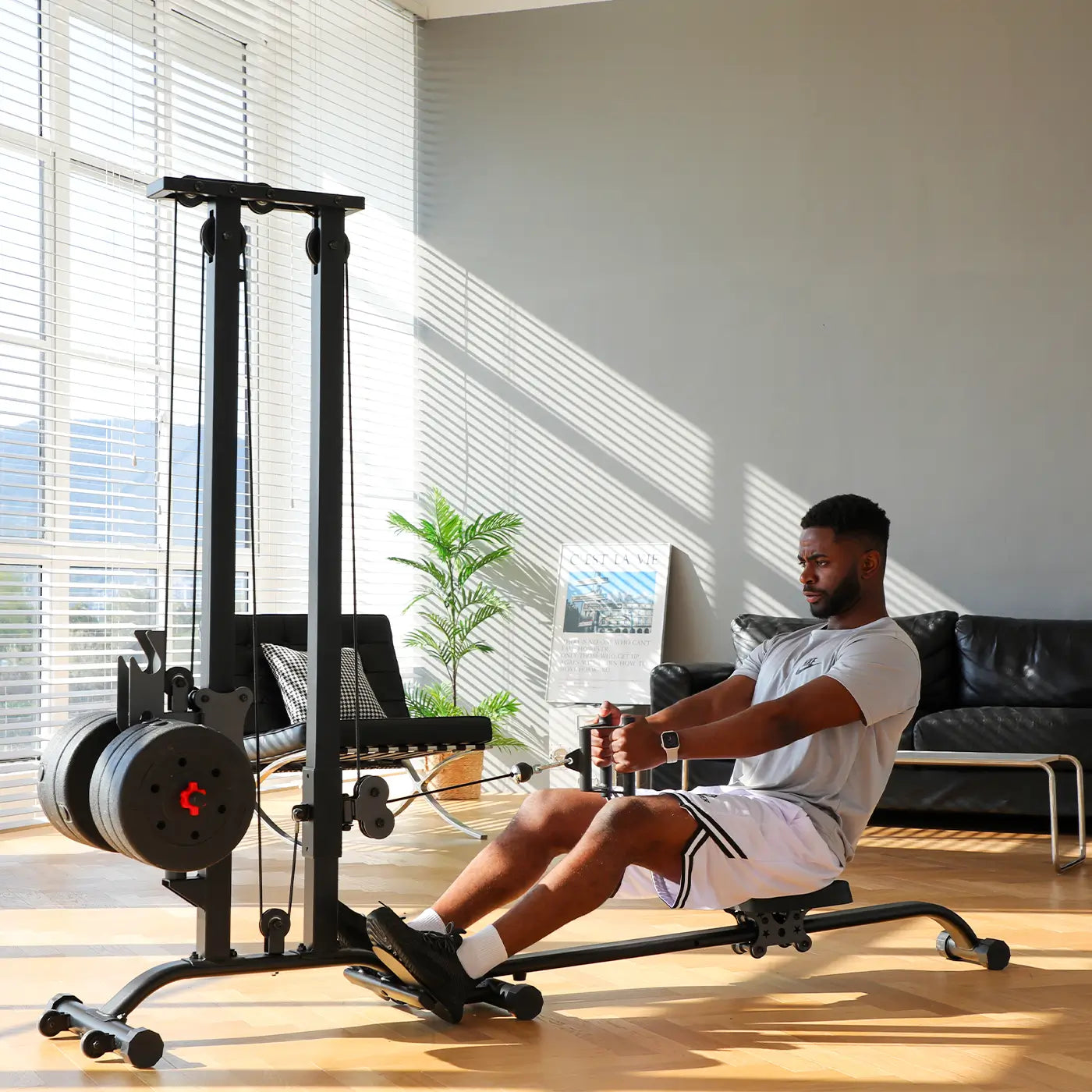 Tousains Cable Machine CR63 can be used as a rowing machine