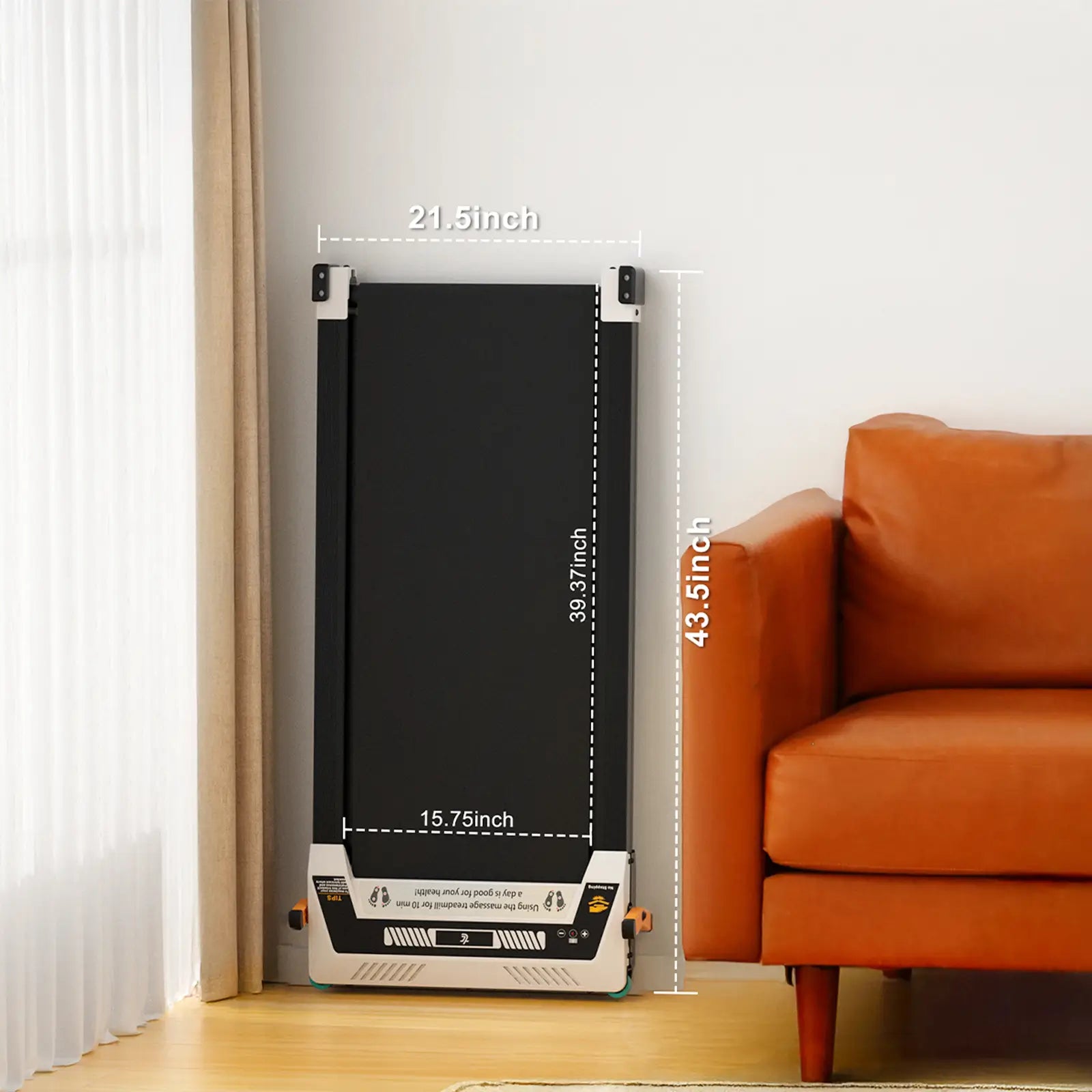 Tousains mini treadmill for home with small size: 21.5 inch* 43.5 inch* 15.75 inch