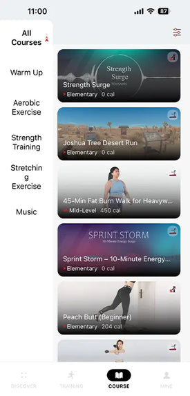 Tousains app offers free courses for their equipment. 