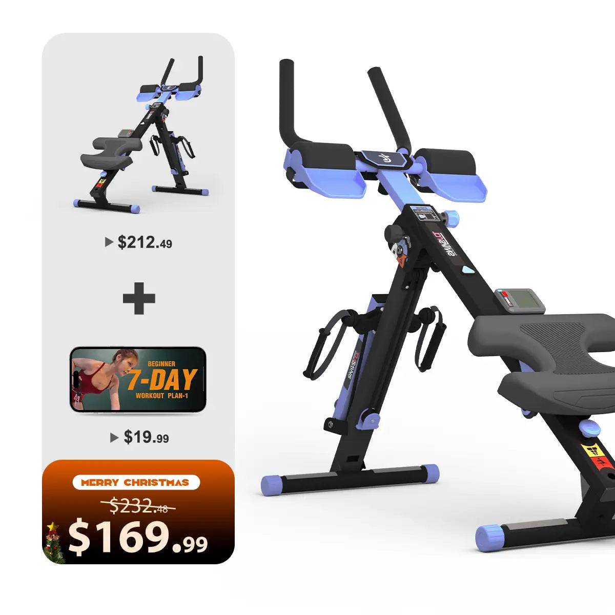 Tousains 3 in 1 Rowing Machine Compact for Home