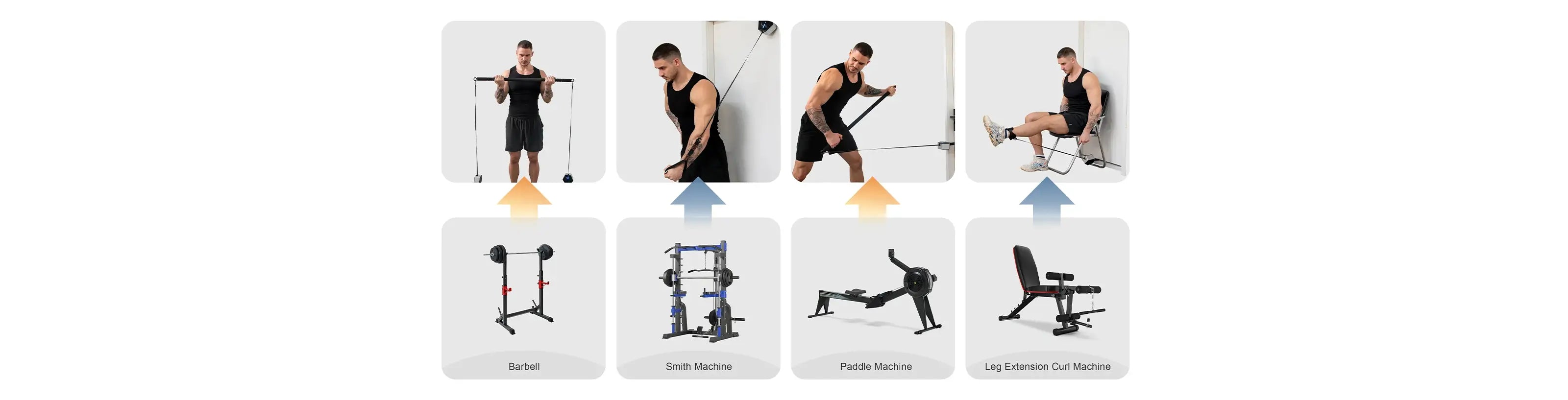 Tousains portable workout machine Hivegym simulates the functions of   dumbbell sets, kettlebell sets, cable machines and rowing machines