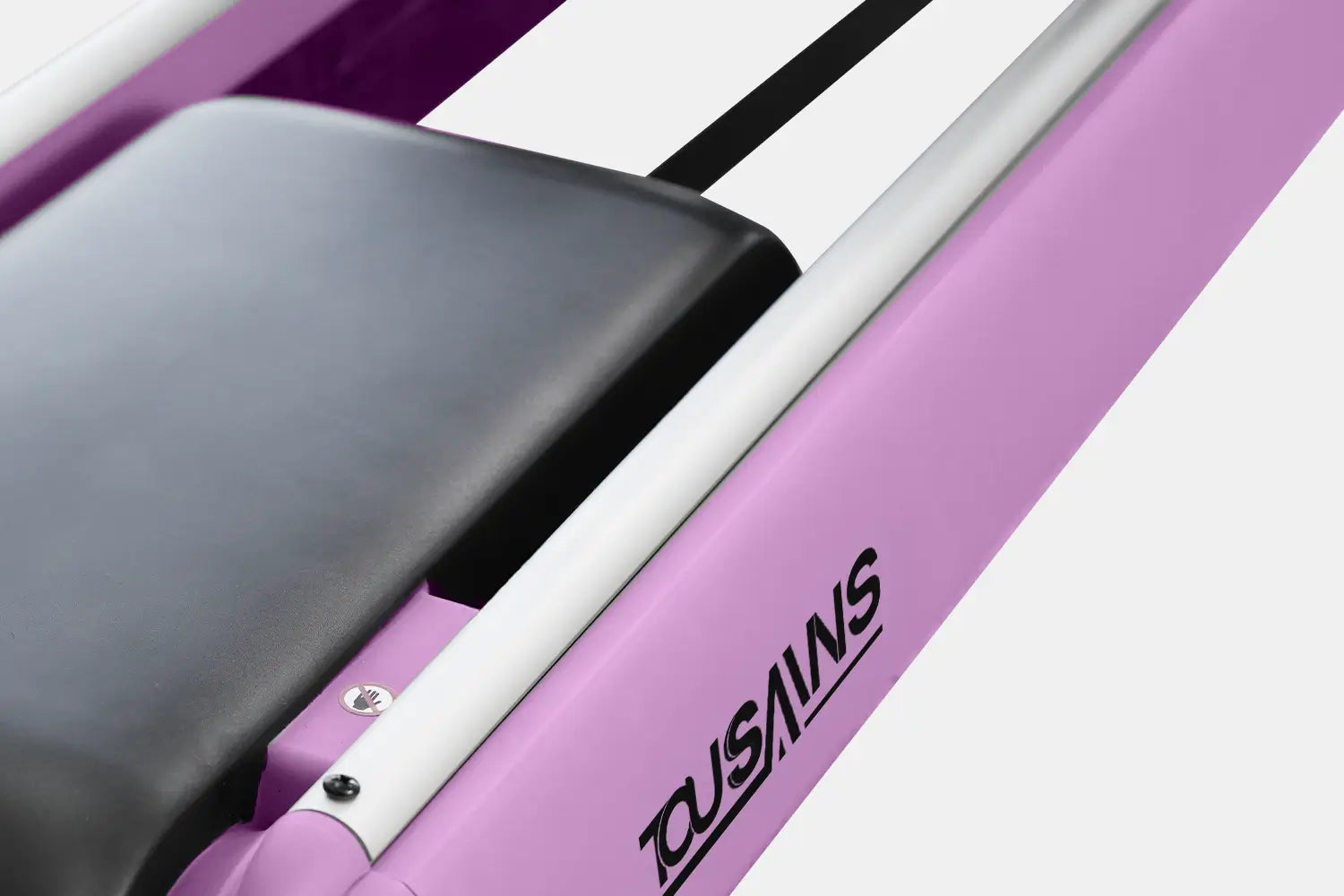 Tousains quiet rowing machine with dual rail